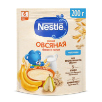Nestle Каша молочная овсяная с грушей и бананом 200г