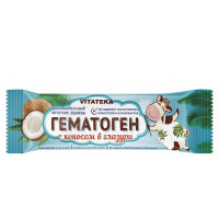 Гематоген Витатека с кокосом в шоколадной глазури 40г