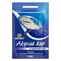 Акулий жир и зеленый чай маска плацентарная лифтинг эффект для лица саше №1