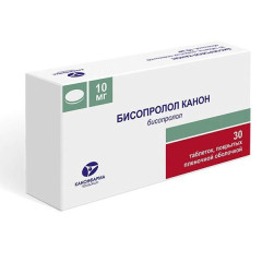 Бисопролол Канон таблетки п.п.о. 10мг N30