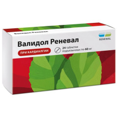 Валидол Реневал таблетки подъязычные 60мг N24