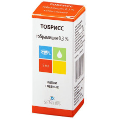 Тобрисс капли глазные  0,3% 5мл N1