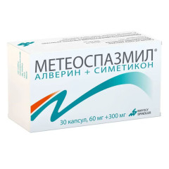 Метеоспазмил капсулы 60мг+300мг N60