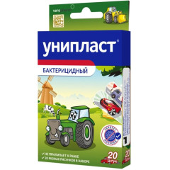 Лейкопластырь бактерицидный Унипласт набор Машины N20