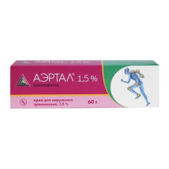 Аэртал крем д/наружн применения 1,5% 60Г N1