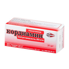 Кордиамин капли для приема внутрь 250мг/мл 30мл Технопарк-Центр