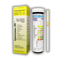 Тест-полоски Уриполиан-6A индикаторные N50