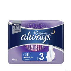 Прокладки Always платинум ультра найт N6
