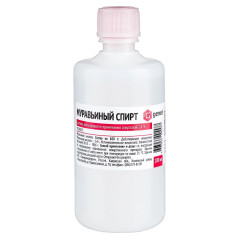 Муравьиный спирт раствор для наружного применения спиртовой 1,4% 100мл Самарамедпром