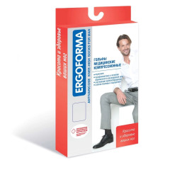 ERGOFORMA Гольфы компрессионные мужские открытый носок класс 2 р.5 черный 322