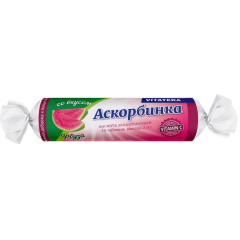 Аскорбинка с сахаром и фруктовым вкусом таблетки Арбуз 2,9г N10 крутка Витатека