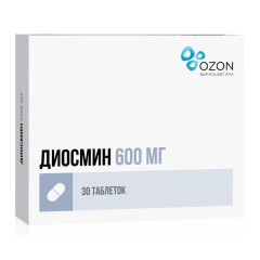 Диосмин таблетки п.п.о. 600мг N30 Озон
