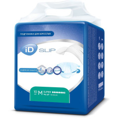 Айди подгузники для взрослых впитывающие одноразовые  размер М/Super №10