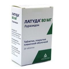 Латуда таблетки таблетки п.п.о. 80 мг №28