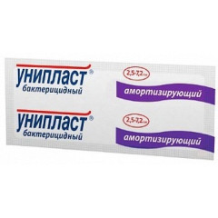 Лейкопластырь бактерицидный Унипласт амортизирующий 2,5х7,2см N1
