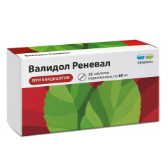 Валидол Реневал таблетки подъязычные 60мг N32