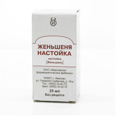 Женьшеня настойка 25мл