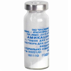 Амикацин порошок для раствора для внутривенного внутримышечного введения 500мг N1