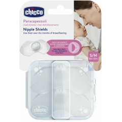 Chicco накладки для кормления защитные силиконовые S/M №2