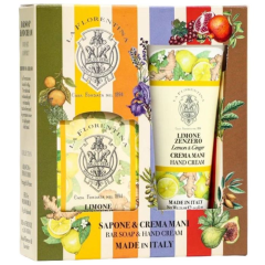 La Florentina Набор Лимон и имбирь крем для рук 75мл + мыло 106г