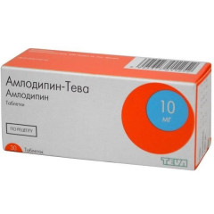 Амлодипин-Тева таблетки 10мг N30 Р-Фарм Новоселки