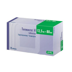Телмиста Н таблетки 12,5мг + 80 мг N28