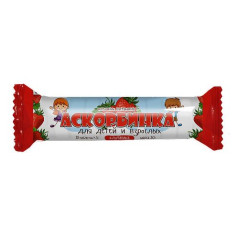 Аскорбинка для детей и взрослых со вкусом клубники таблетки жевательные 3г N10