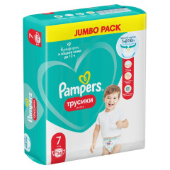 Pampers Pants Подгузники-трусики р.7 17+ кг N34