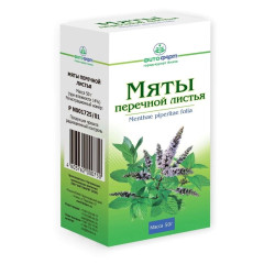 Мяты перечной листья 50г Здоровье