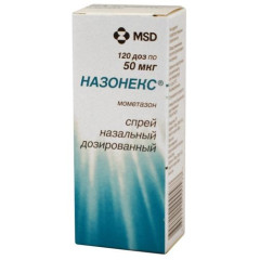 Назонекс спрей назальный 50мкг/доза 120доз 18Г N1 фл