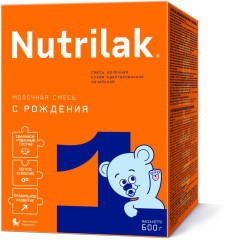 Нутрилак 1 смесь молочная сухая адаптированная начальная 0+ 600г
