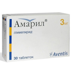 Амарил таблетки 3мг N30
