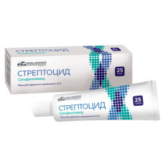 Стрептоцид мазь для наружного применения 10% туба 25г Усолье-Сибирский Хфк