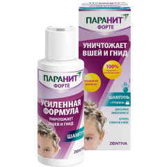 Паранит Форте усиленная формула шампунь средство педикулицидное 100мл + гребень