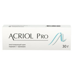 Акриол Про крем для местного и наружного прим 2,5%+2,5% 30г N1