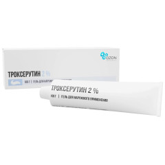 Троксерутин гель для наружн применения 2% 100г Озон