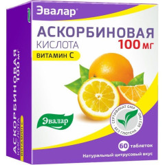 Аскорбиновая кислота таблетки 100мг N60 Эвалар