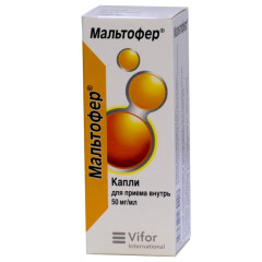Мальтофер капли для приема внутрь 50мг/мл фл 30 мл