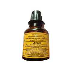Йод раствор для наружного применения спиртовой 5% 25мл N1 фл Флора Кавказа