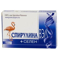 Спирулина Вэл + Селен таблетки 0,5г N60