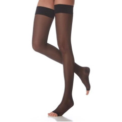 Чулки ERGOFORMA компрессионные унисекс открытый носок класс 2 размер 2 черный