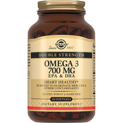 Солгар Двойная Омега 3 700мг капсулы N60