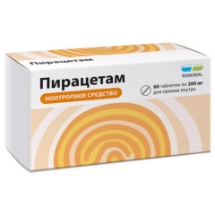 Пирацетам таблетки п.п.о. 200мг N60 Обновление