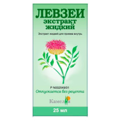 Левзеи экстракт жидкий для приема внутрь 25мл Камелия