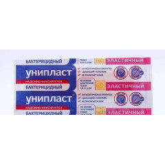 Лейкопластырь бактерицидный Унипласт эластичный на основе ткани 1,9х7,2см N1