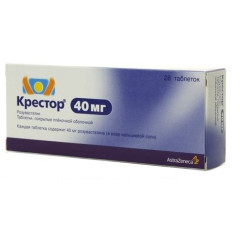 Крестор таблетки п.п.о. 40мг N28