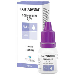 Сантабрим 0,1% глазные капли 5мл