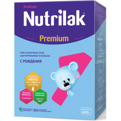 Нутрилак Premium+ 1 смесь молочная сухая адаптированная начальная 600г