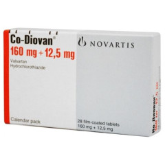 Ко-Диован таблетки п.п.о. 160мг 12,5мг N28