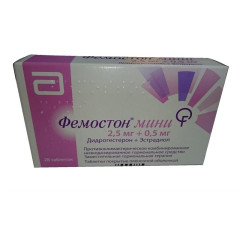 Фемостон Мини таблетки 2,5мг+0,5мг №28